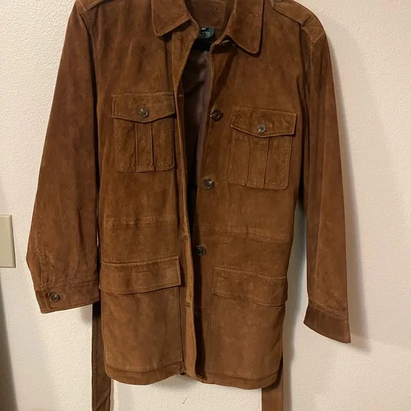 Ralph Lauren Brown Suede Safari Jacket - Picture 6 of 16